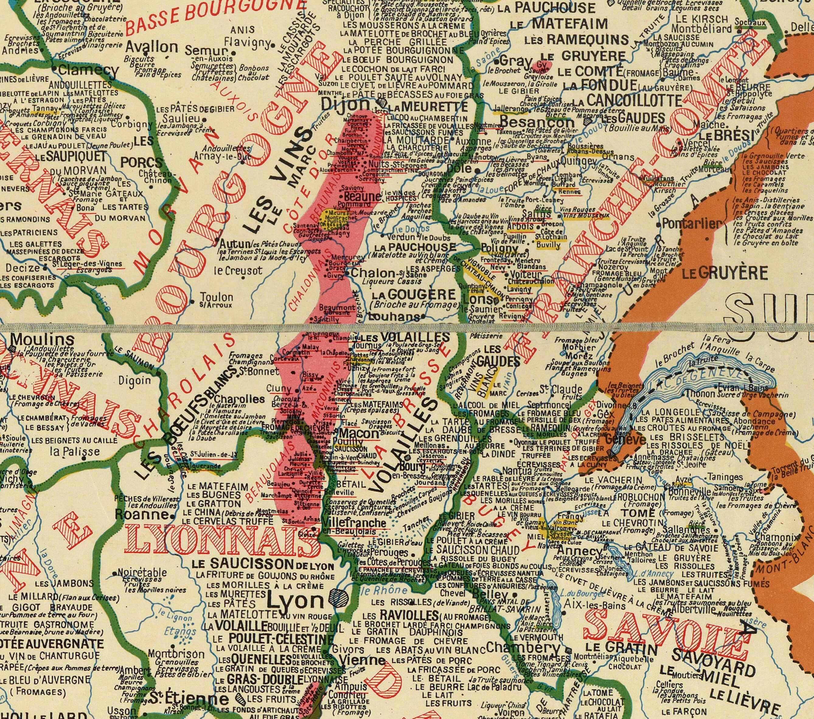 carte gastronomie